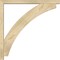 Ekena Millwork Thorton Block Rough Sawn Bracket w/ Offset Brace, Douglas Fir, 4"W x 34"D x 34"H BKT0402X34X34THR05RDF - alternate 3